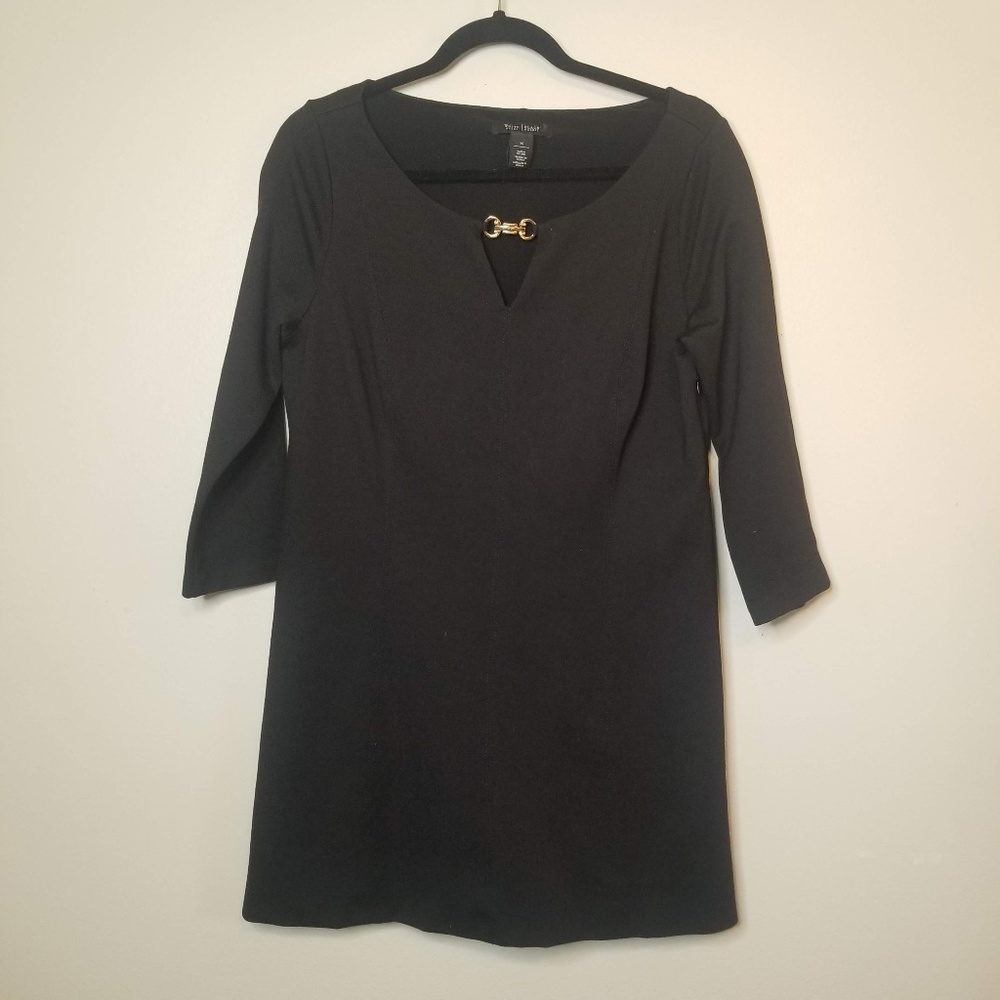 ❤ White House Black Market Black Long Sleeve Sz M